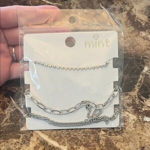 Three-Way Chain Bracelet with Snake Charm